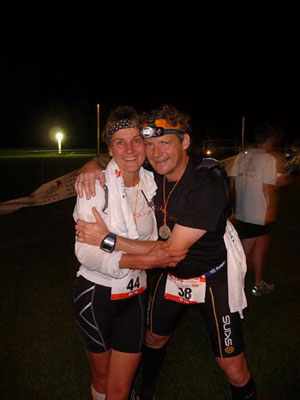 Bild von Astrid und Stefan Pallhorn - Glücklich, dass sie die 80KM des Fidelitas-Ultramarathons am 25.06.2011 gepackt haben
